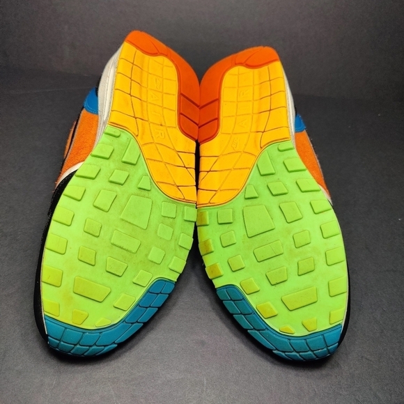 Nike Air Max 1 Multi Mix 2020 Phantom Black Starfish Sneakers Men's Shoes Size 8 - Picture 9 of 10